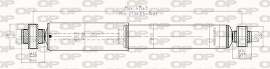 Open Parts Αμορτισέρ 1τμχ για Opel Zafira