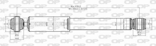 Open Parts Set Shock Absorbers 1pcs for Ford Mondeo