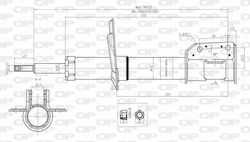 Open Parts Αμορτισέρ 1τμχ για Fiat Punto