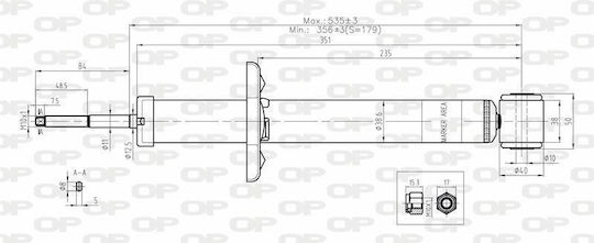 Open Parts Сет амортисьори 1бр за Seat Ибица Volkswagen Поло