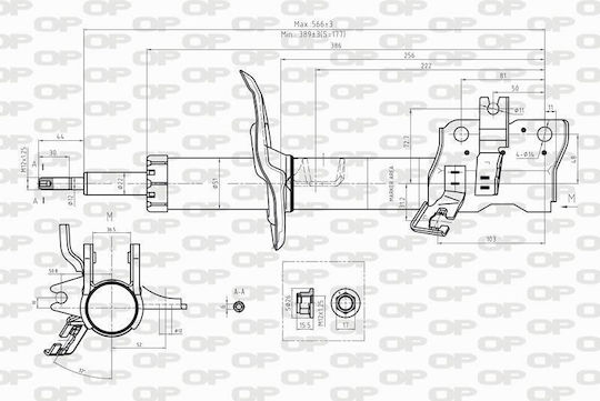 Open Parts Αμορτισέρ 1τμχ για Nissan Qashqai