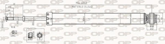 Open Parts Set Amortizoare 1buc pentru Toyota Yaris Daihatsu Charade