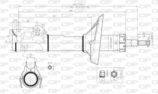 Open Parts Αμορτισέρ 1τμχ