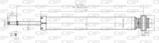 Open Parts Set Stoßdämpfer 1Stück für Peugeot 308