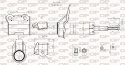 Open Parts Set Stoßdämpfer 1Stück für Kia Picanto