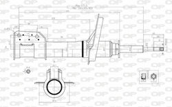 Open Parts Αμορτισέρ 1τμχ για Fiat Punto