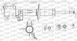 Open Parts Σετ Αμορτισέρ 4τμχ