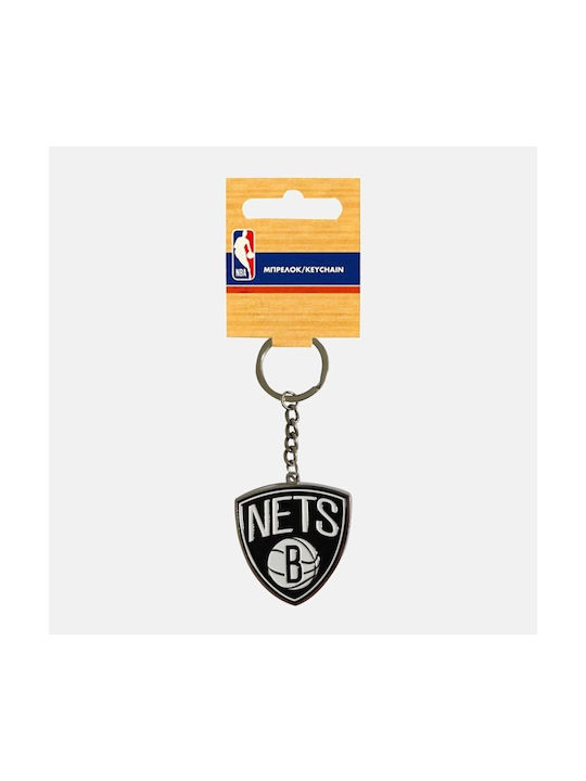 Schlüsselanhänger Brooklyn Nets Metallisch Team Schwarz