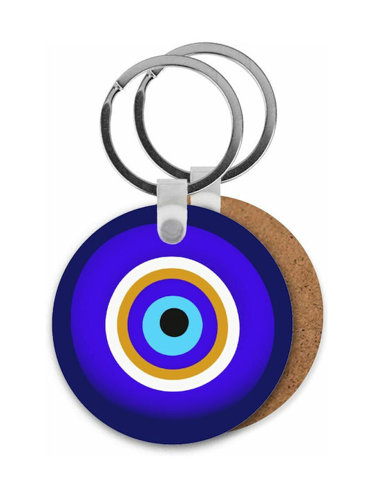Keychain Wallet Wooden Eye