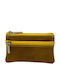 Women Weakness Leather Key Holder Yellow