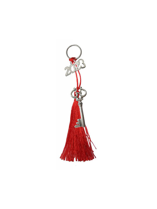 Keychain Charm Home Metallic