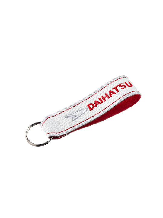 Keychain Daihatsu Fabric White