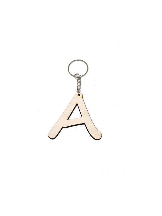 Woodseason Keychain Wooden Monogram