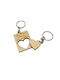 Woodseason Set Breloc Din Lemn pentru Cupluri 2buc