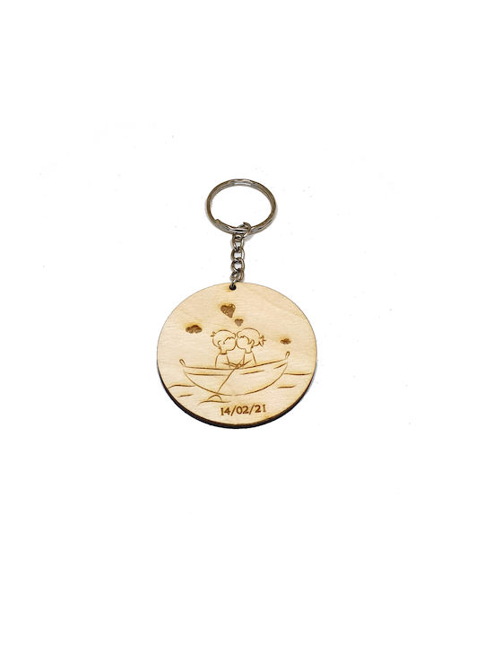 Woodseason Keychain Lemn pentru Cupluri