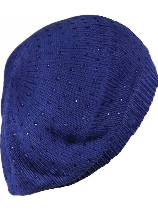 Beanie Frauen Beanie Gestrickt in Blau Farbe