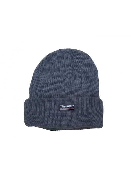 Beanie Ανδρικός Σκούφος Πλεκτός σε Γκρι χρώμα