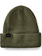 Beanie Ανδρικός Σκούφος με Rib Πλέξη σε Χακί χρώμα
