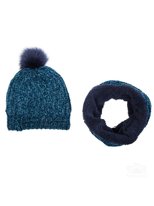 Tantrend Knitted Beanie Cap Blue