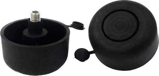 Plastic Furniture Leg Suitable for Cupboard / Wardrobe 4.8x4.8x1.7cm Black
