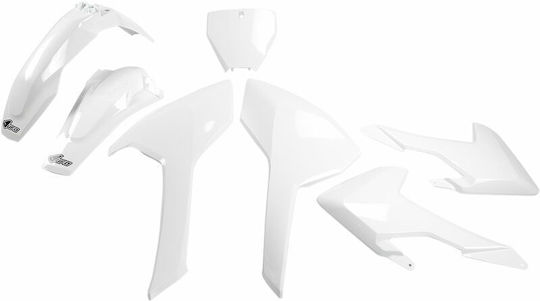 UFO Motorcycle Plastic Set for Husqvarna FC 450 / FC 350 for Keeway Easy White