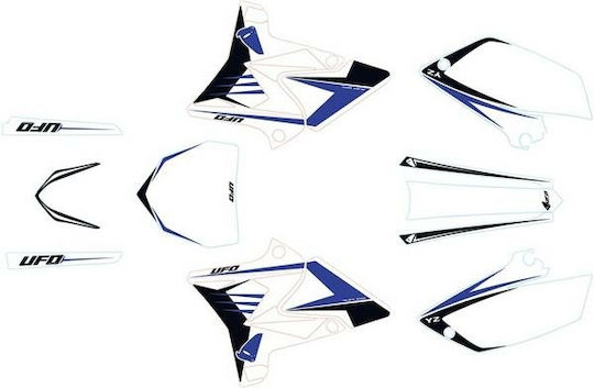 UFO Motorcycle Plastic Set for Keeway Easy for Yamaha YZ 250 / YZ 125 White 1pcs
