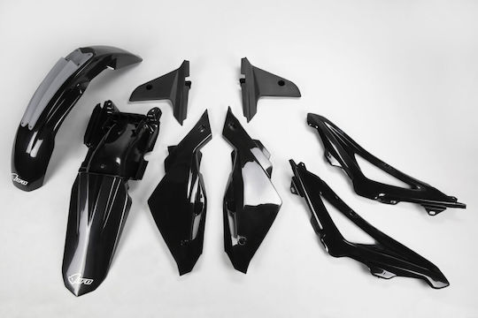 UFO Motorcycle Plastic Set for Honda CR 125 for Husqvarna WR 125 Black 1pcs