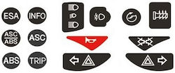 Moto Discovery Stickers Set Multicolour