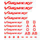 Moto Discovery Varadero Stickers Set Red