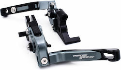 Set Manete Frână/Ambreiaj Motocicletă Manete de motocicletă Manete de motocicletă ajustabile pentru Yamaha Tracer 900 Gri 000.230.7011