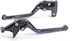 Moto Discovery Set Brems-/Kupplungshebel für Motorräder Einstellbar für Suzuki GSX-R 1000 Schwarz 713001/K78
