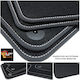 Daihatsu Terios 1997-2005 Carpet Mats Sport Line Black With White Stitching White Embroidery Daihatsu Set of 4 Pieces