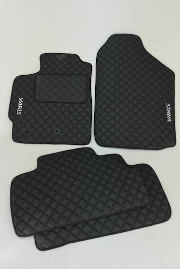 Car Mats Leather Toyota Yaris 2005-2011 Set of 5 Pieces