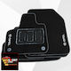 Set covorașe podea Opel Grandland 2017 Sport Line Negru cu Cusături Albe Broderie Albă Opel Set de 4 Bucăți