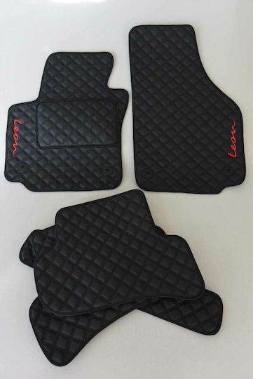 Covorașe auto piele Seat Leon 2005-2013 set de 5 bucăți