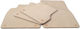 Peugeot 106 Carpet Mats Beige Luxury Line Greek Made Set of 4 Pieces