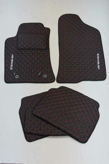 Car Mats Leather Toyota Avensis 2003-2009 Set of 5 Pieces