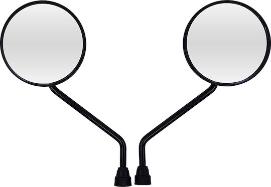 Motorcycle Mirrors Black 2pcs