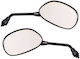 Motorcycle Mirrors 2pcs Black