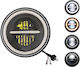 Front Lights Angel Eyes Led 12V for Jeep Wrangler JK TJ (2006-2021)