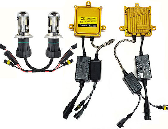 Xenon Set de Iluminare H4 Can bus 55W 12V 6000K Alb rece