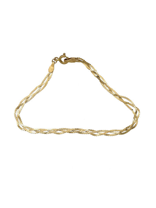 Damen Goldene Kette Nacken 14K