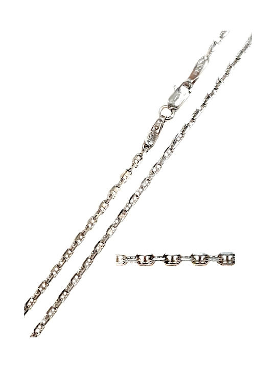 White Gold Chain Neck 14K Length 55cm