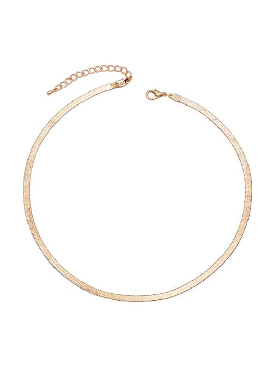 Pearl's Garden Chain Neck made of Steel Gold-plated Length 35cm