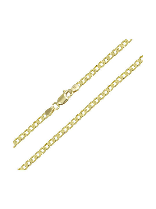 Goldene Kette Nacken 14K