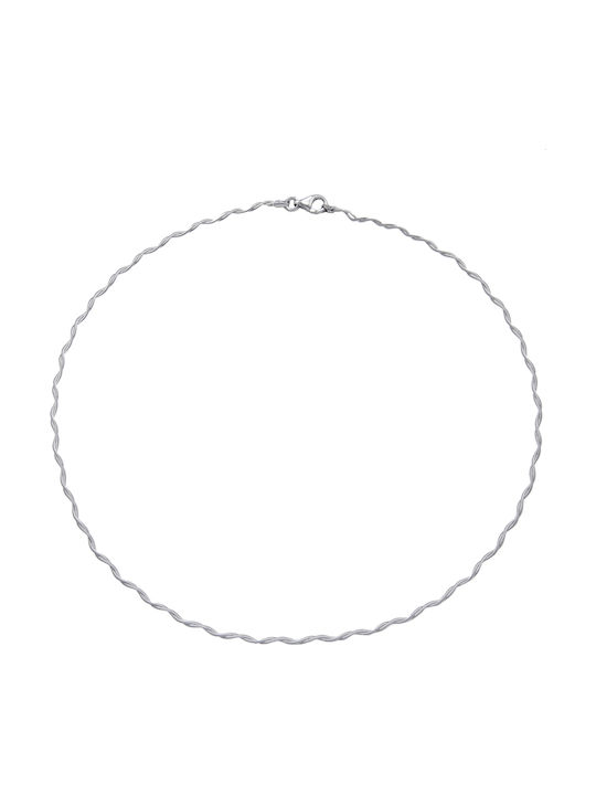 Tribute Silver Chain Neck Thin Thickness 1.5mm and Length 42cm