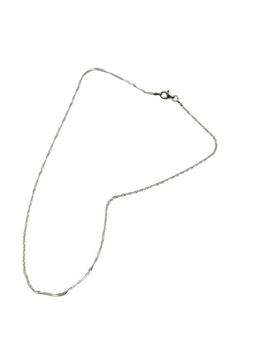 Tribute Lanț Gât Spirală Subțire Grosime 1.5mm și Lungime 40cm