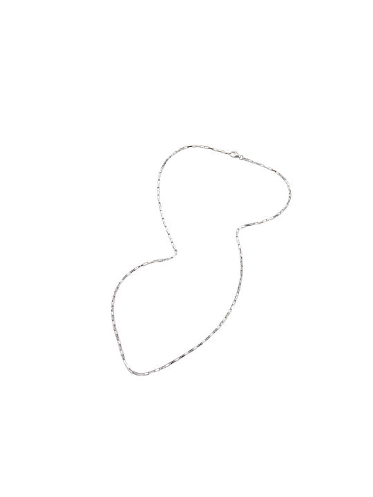 Silver Chain Neck Thin Thickness 2mm and Length 45cm