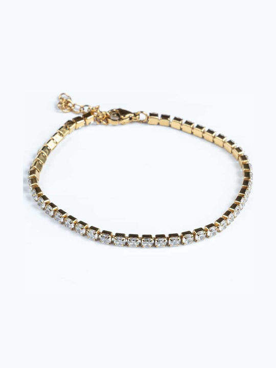 Cuoro Chain Neck made of Steel Gold-plated