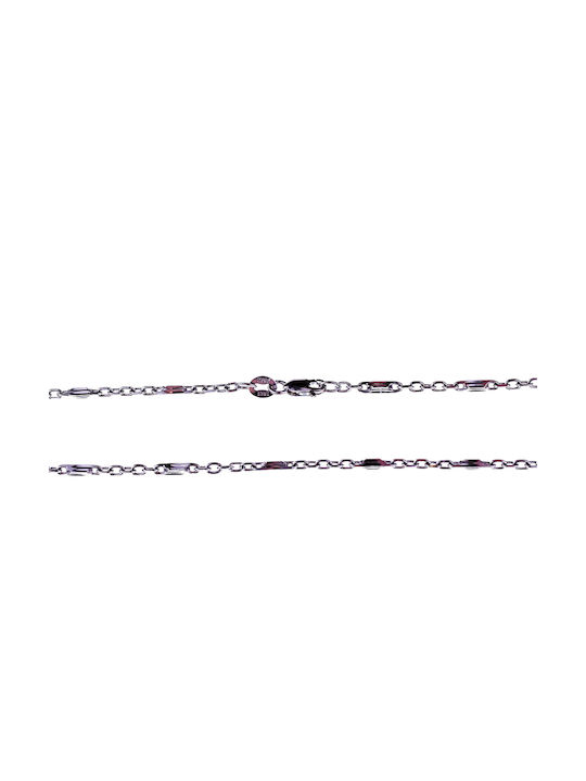 White Gold Chain Neck 14K Length 55cm